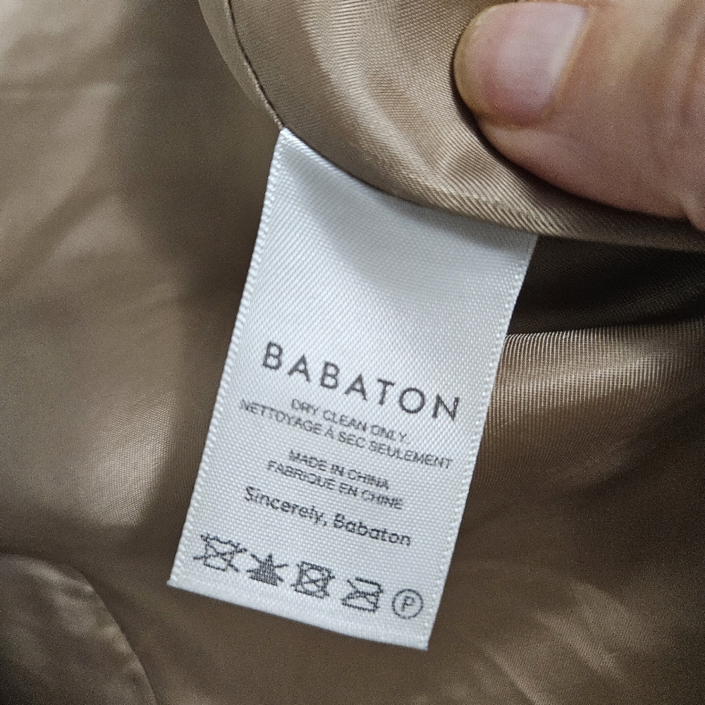 SOLD Aritzia Babaton Vogue Oversized City Wool Blazer Sz 1 S/M Camel - Picture 15 of 16